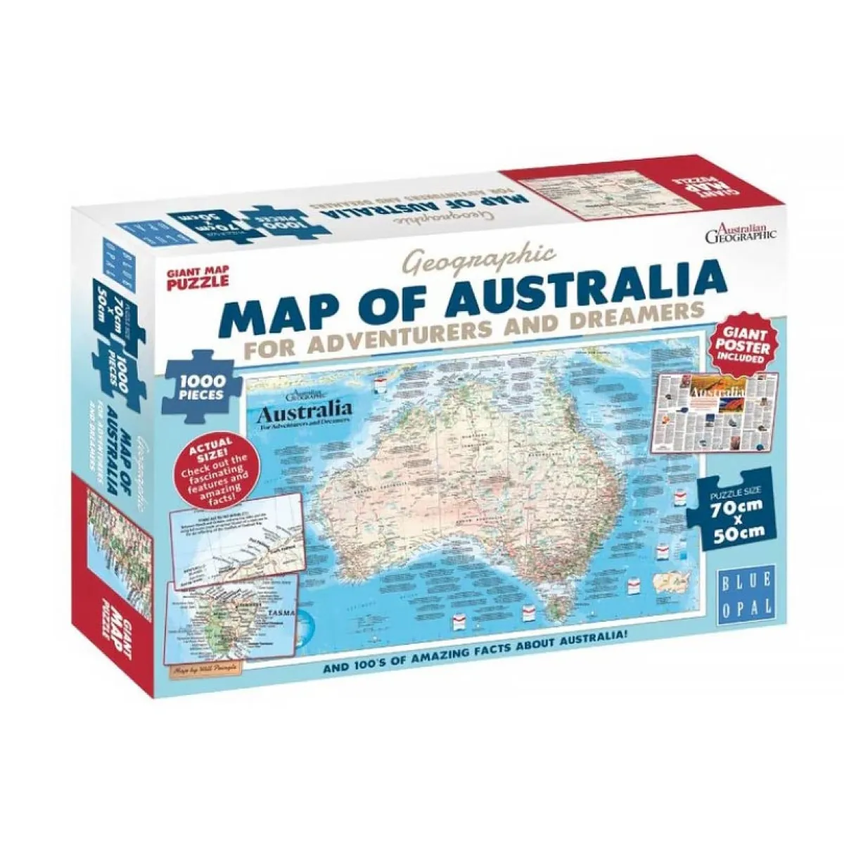 Australian Geographic Puzzles-Adventurers & Dreamers Puzzle and Poster 1000 pcs