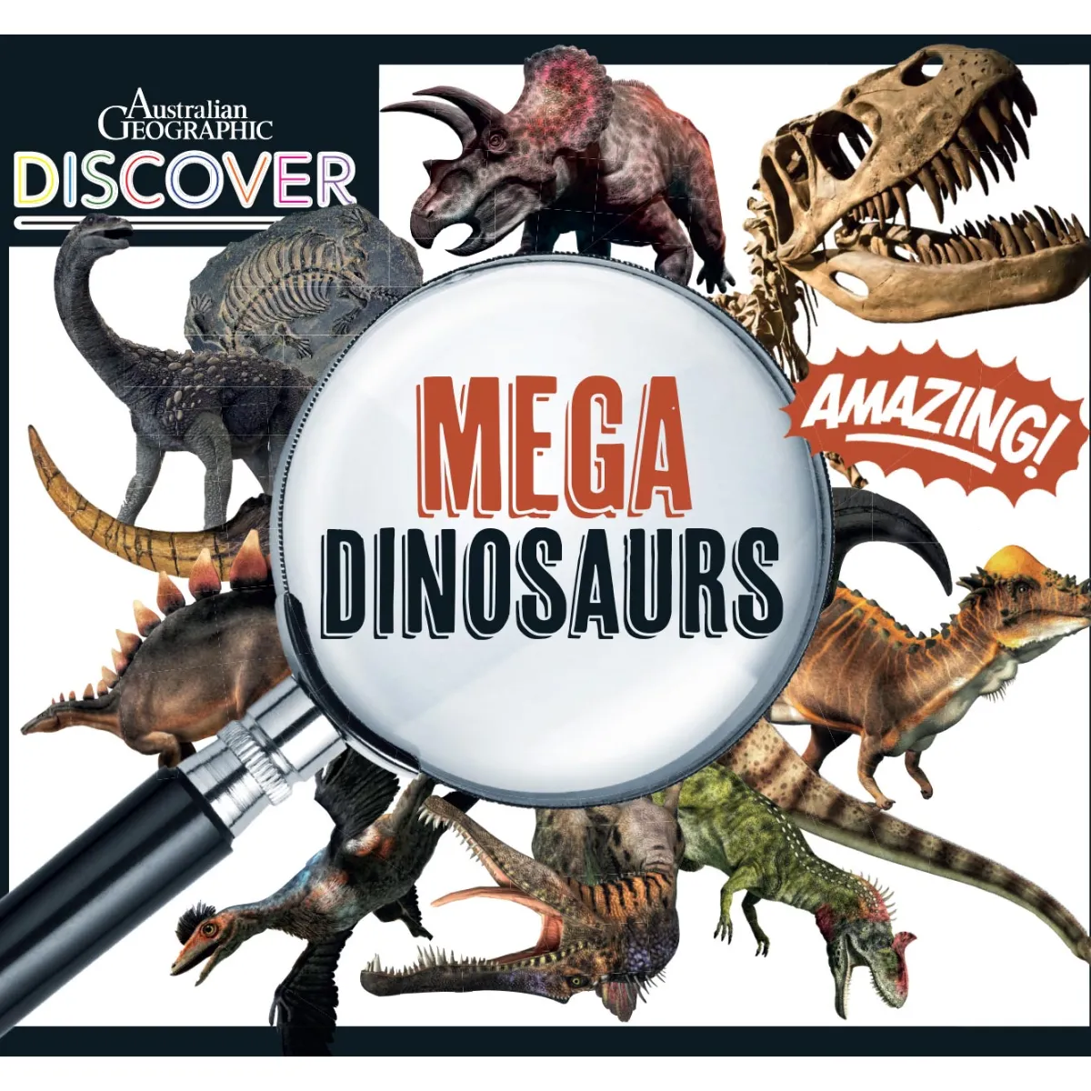 Kids Australian Geographic Science|Age 8+-Discover: Mega Dinosaurs