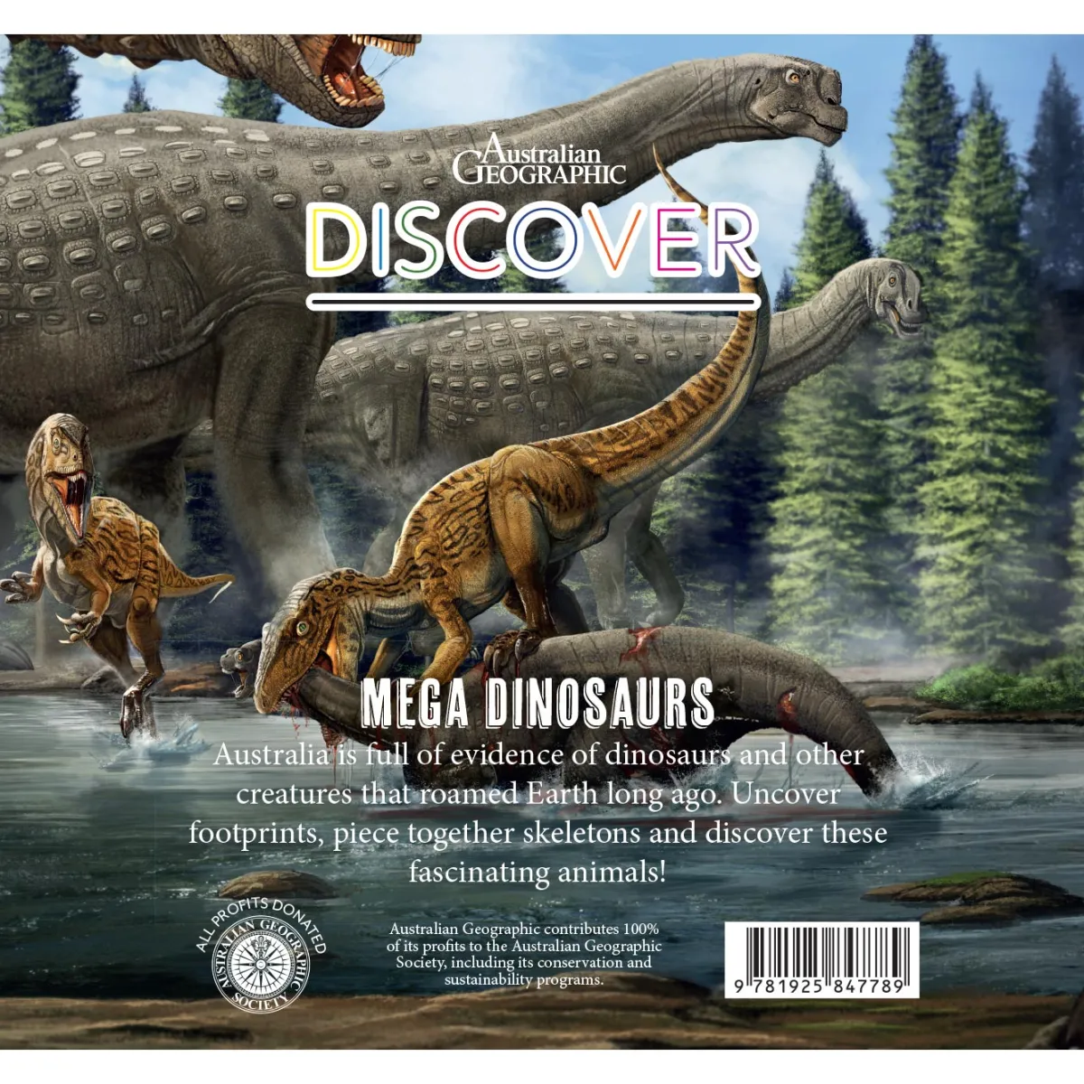 Kids Australian Geographic Science|Age 8+-Discover: Mega Dinosaurs