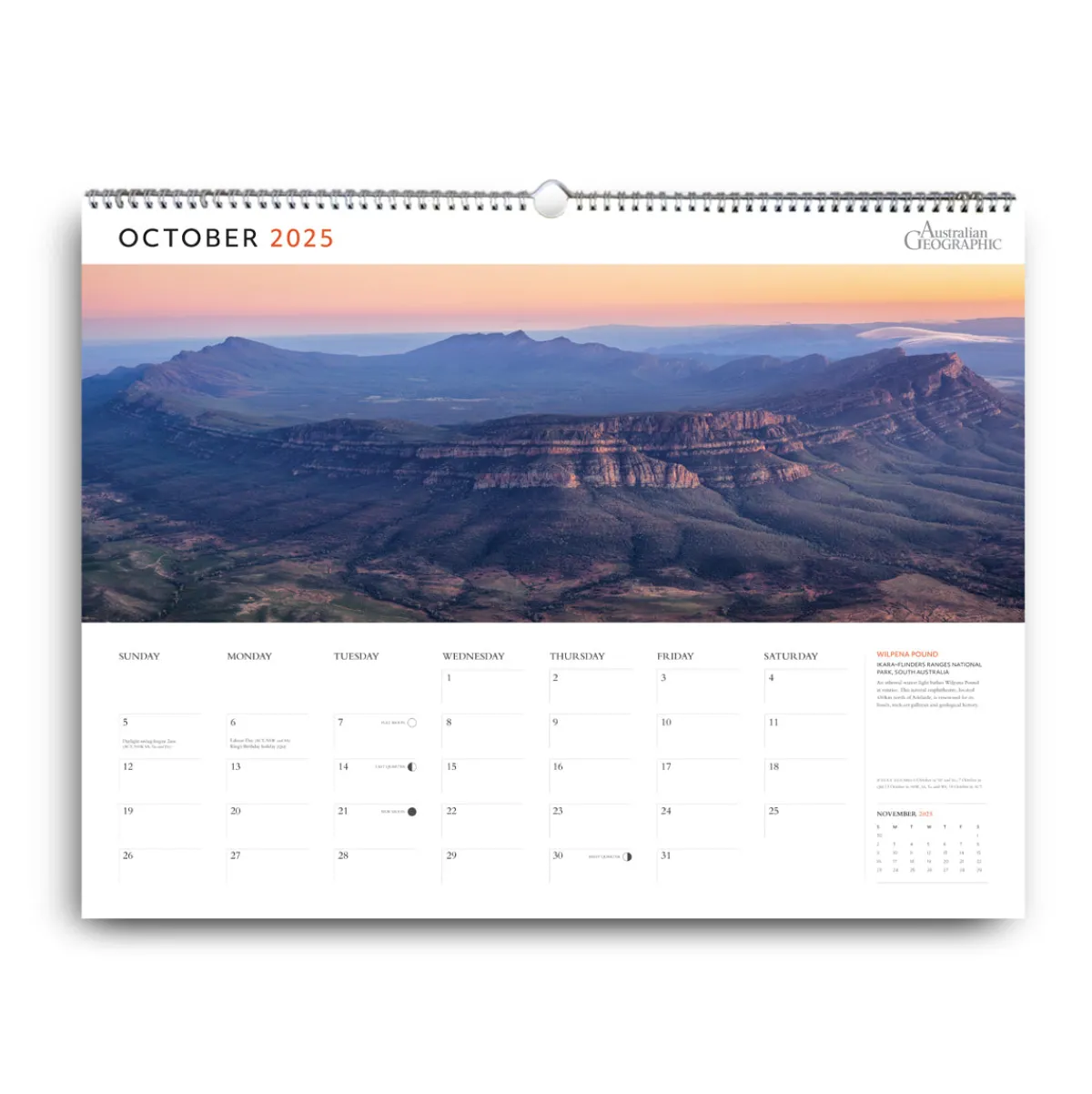 Australian Geographic Calendars & Diaries|Calendars & Diaries-Panorama Calendar 2025