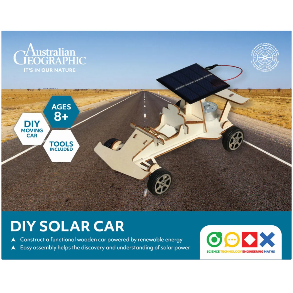 Australian Geographic Outdoor|Science-STEM Solar Car Kit