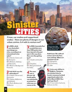 Kids Australian Geographic Activity Books|Animals & Nature-Australia's Most Dangerous Quiz & Activity Book