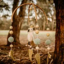 Australian Geographic Mobiles-Baby Cot Mobile - Cockatoo Australiana