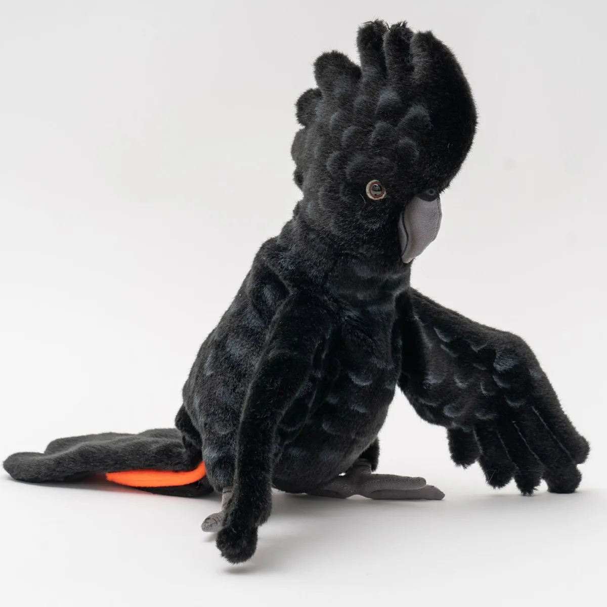 Australian Geographic Plush & Soft Toys|0-24 Months-Hansa Black Cockatoo Puppet