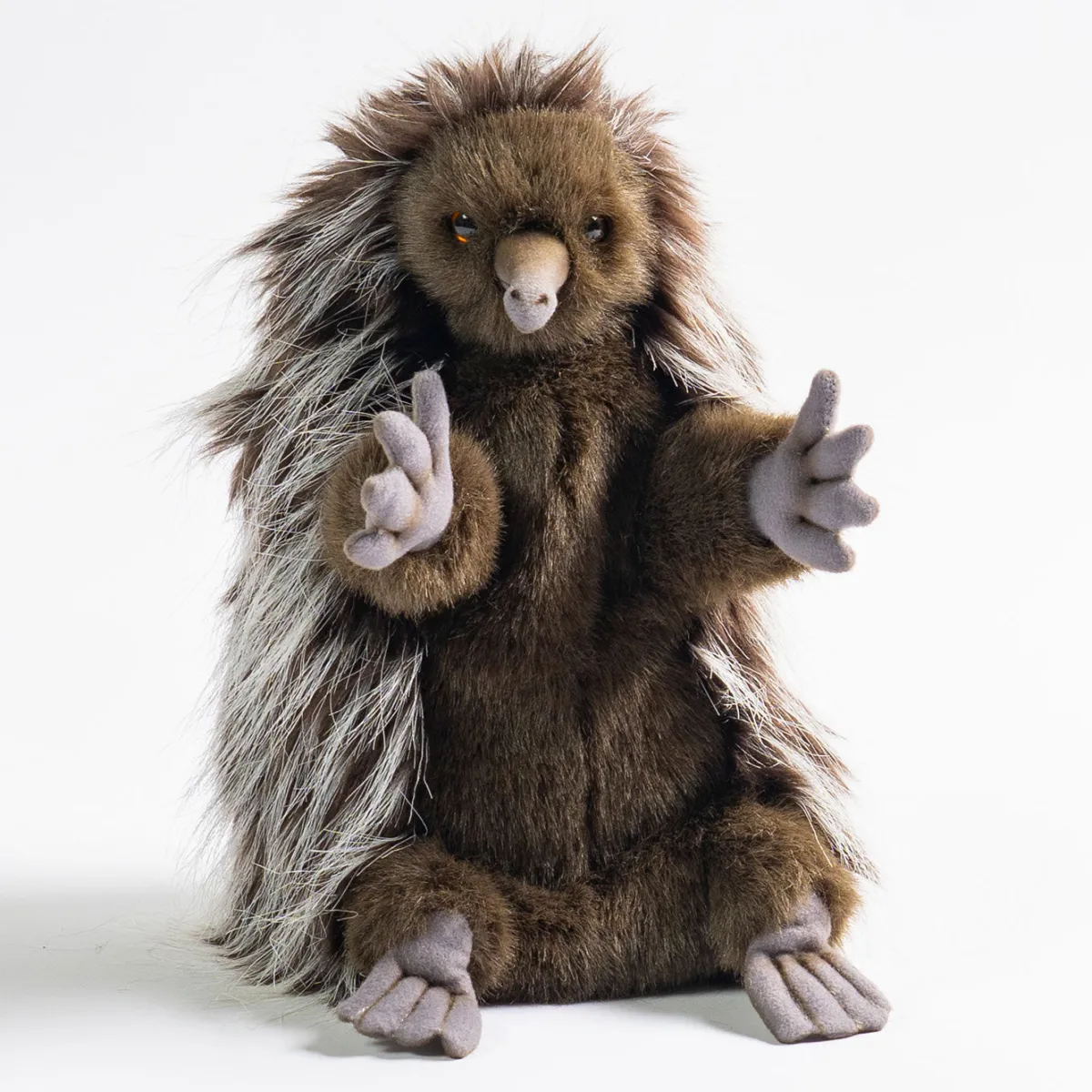 Australian Geographic Plush & Soft Toys|0-24 Months-Hansa Echidna - Puppet 27cm