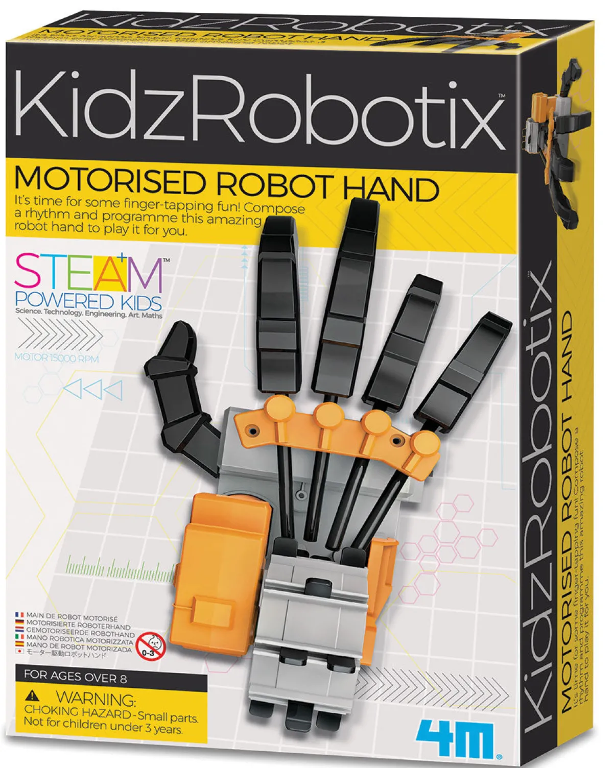 Australian Geographic 8+ Years|Educational-4M: KidzRobotix: Motorised Robot Hand
