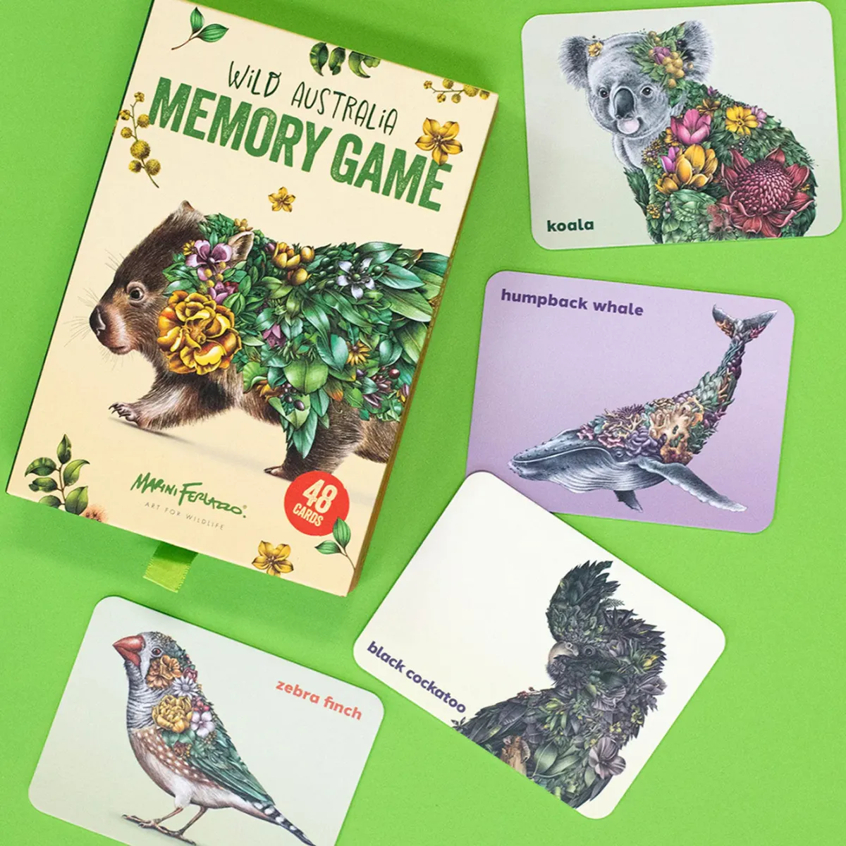 Australian Geographic 5-7 Years|2-4 Years-Marini Ferlazzo Memory Card Game – Wild Australia