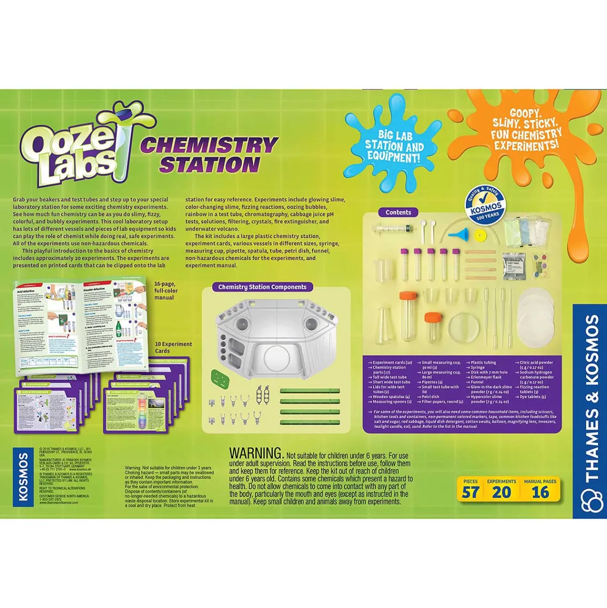 Australian Geographic 8+ Years|Educational-Thames and Kosmos: Ooze Labs Chemistry Station