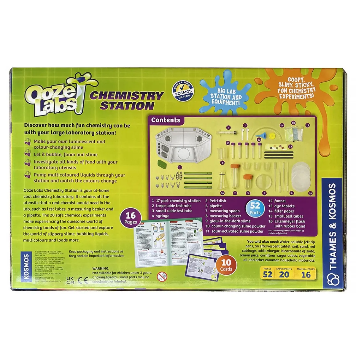 Australian Geographic 8+ Years|Educational-Thames and Kosmos: Ooze Labs Chemistry Station